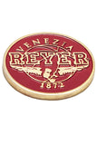 REYER VENEZIA ROUND RED METAL MAGNET